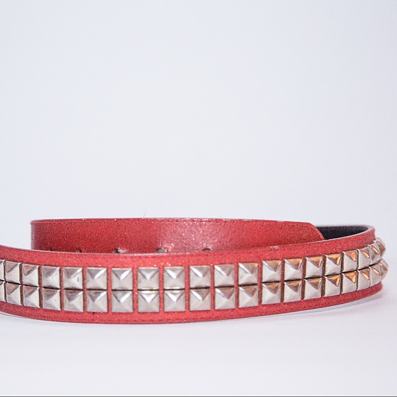 💔Sold 👉🏻Red Pyramid Belt💔👀 - Picture 2 of 3